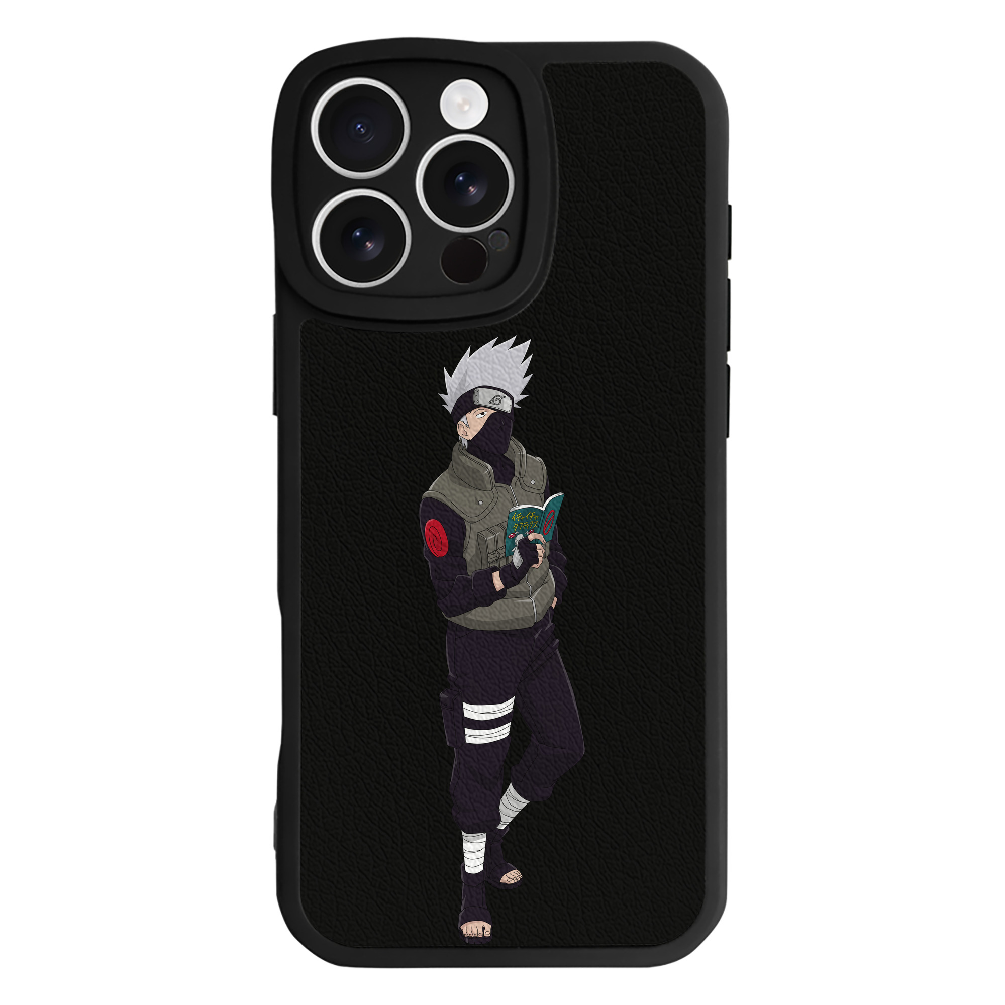 （画像用） NARUTO -ナルト- はたけ カカシ Hatake Kakashi 【iPhone 16シリーズ対応】シリコンスマホケース（レザー調） 材質：シリコン